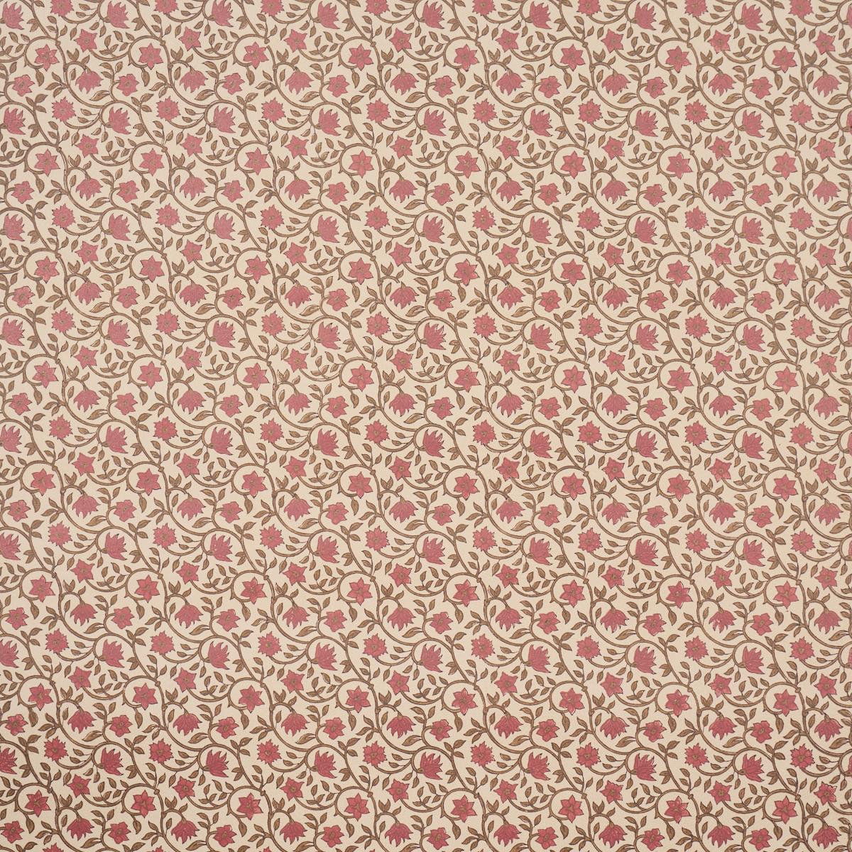 Schumacher Malaya Hand-Block Print Red Wallpaper