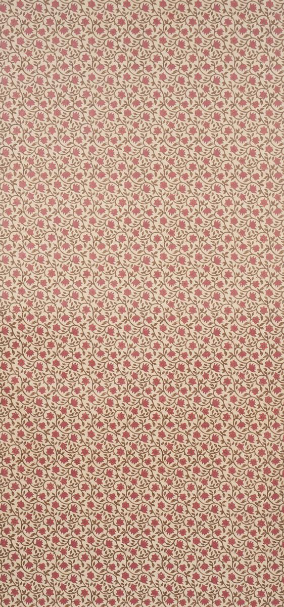 Schumacher Malaya Hand-Block Print Red Wallpaper
