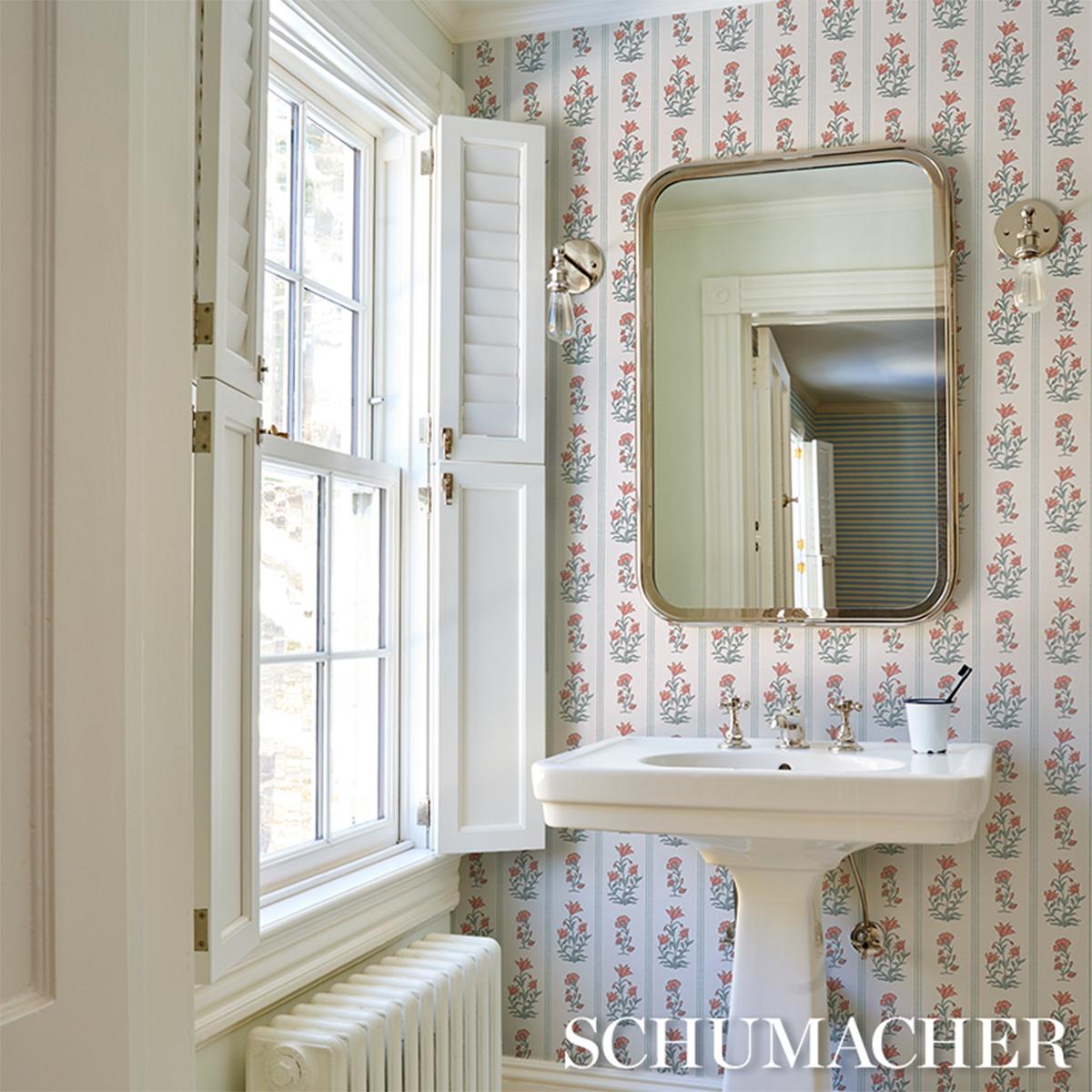 Schumacher Ellora Spice Wallpaper