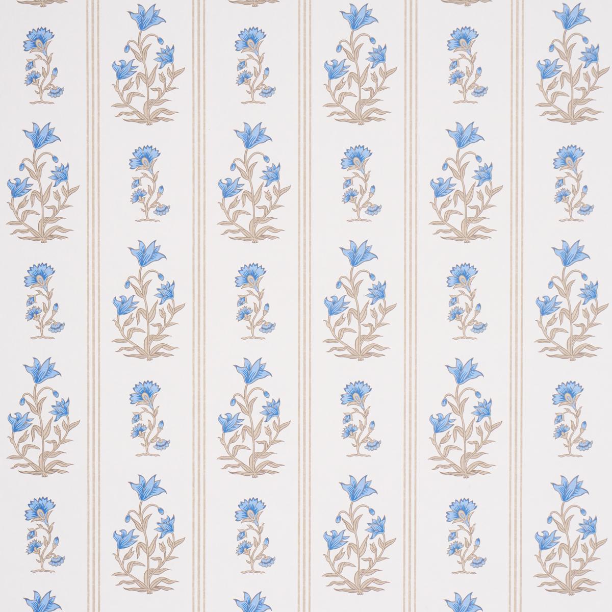 Schumacher Ellora Blue Wallpaper