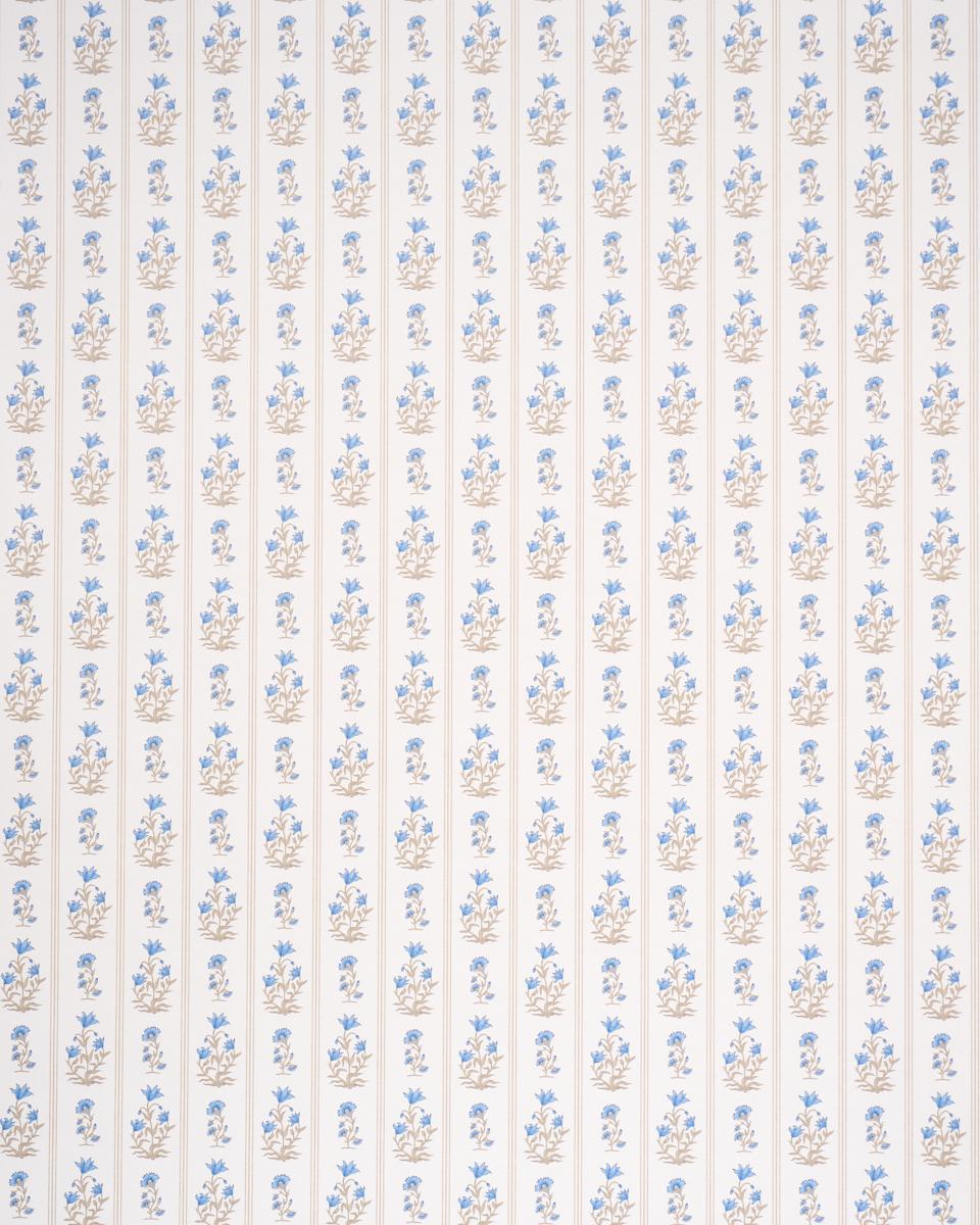 Schumacher Ellora Blue Wallpaper