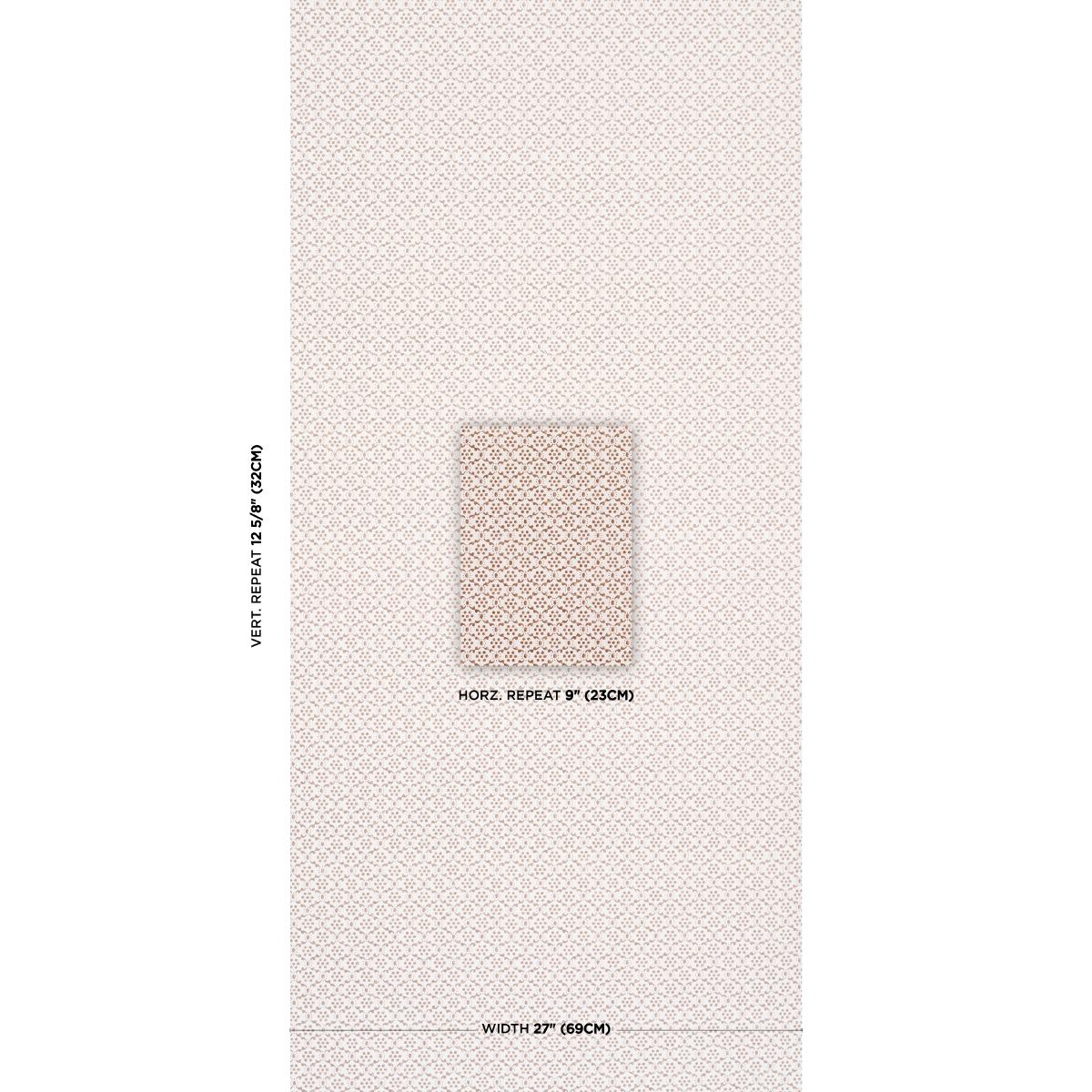 Schumacher Laksha Brown Wallpaper