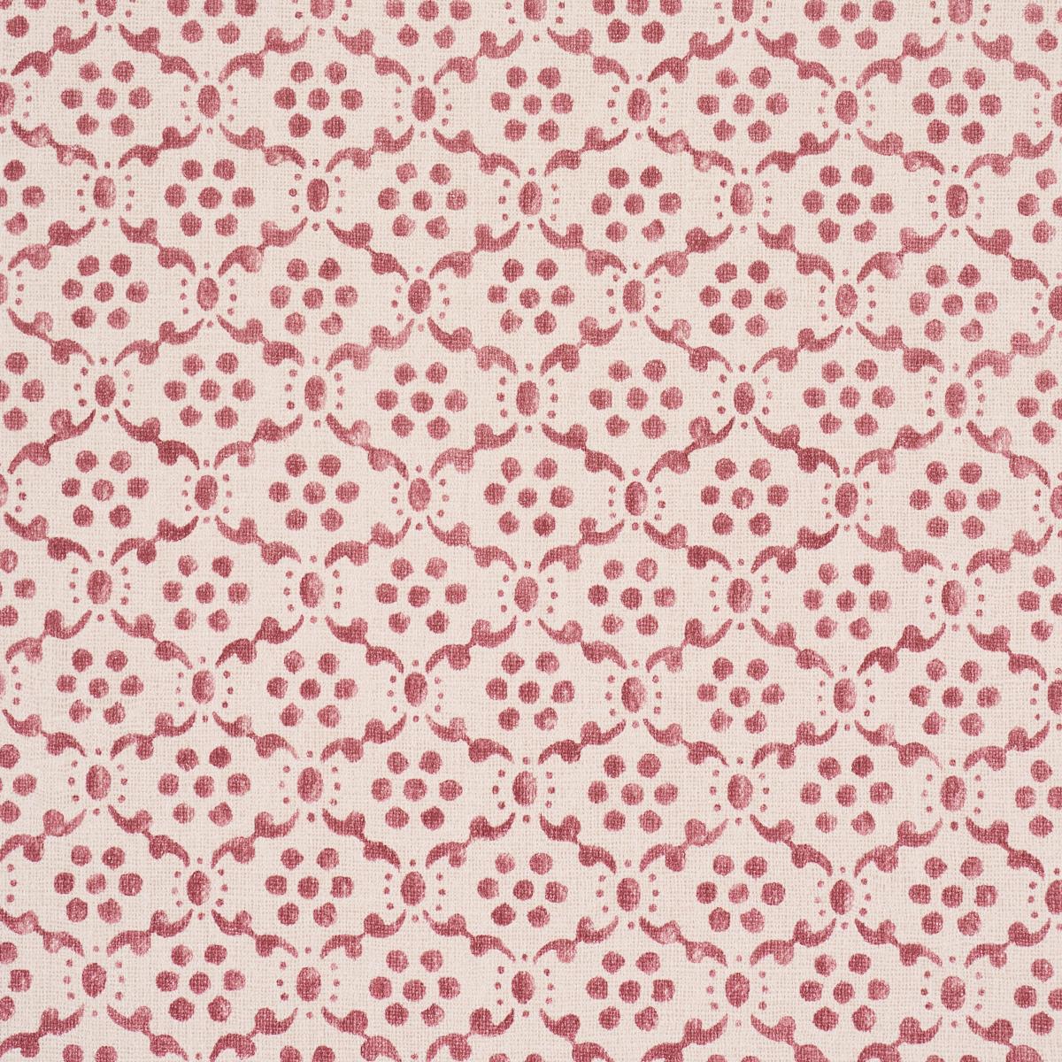 Schumacher Laksha Red Wallpaper