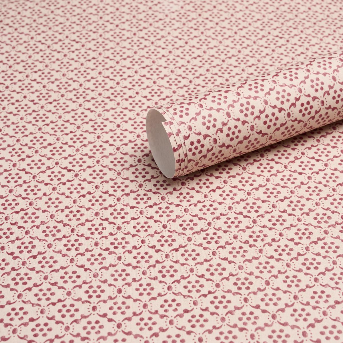 Schumacher Laksha Red Wallpaper