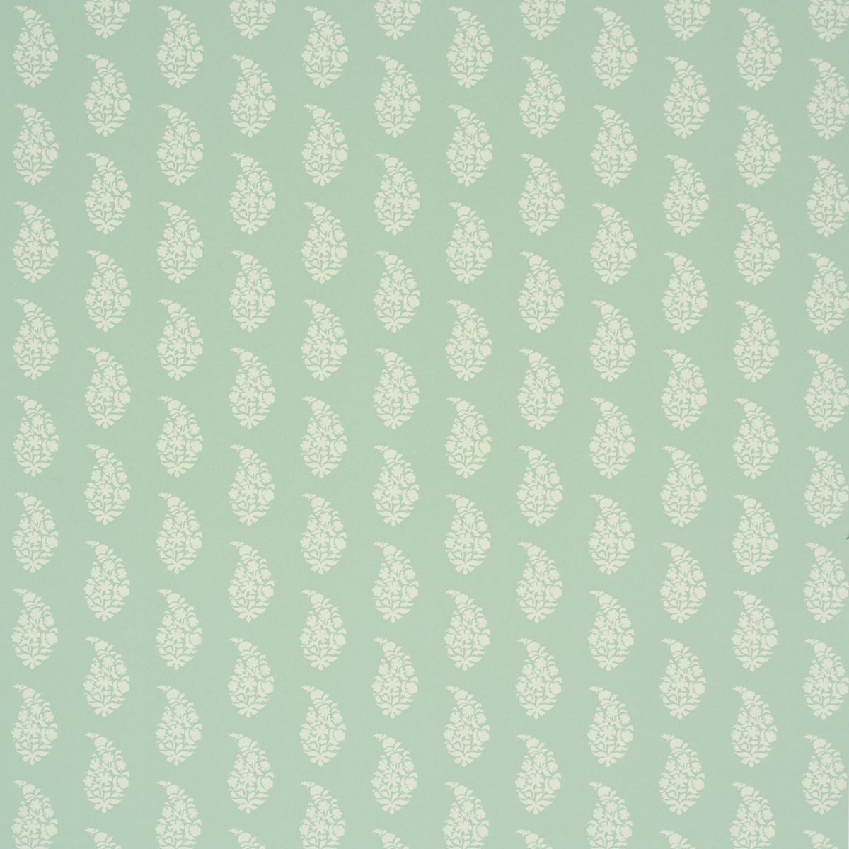 Schumacher Kaia Paisley Celadon Wallpaper