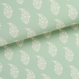 Schumacher Kaia Paisley Celadon Wallpaper