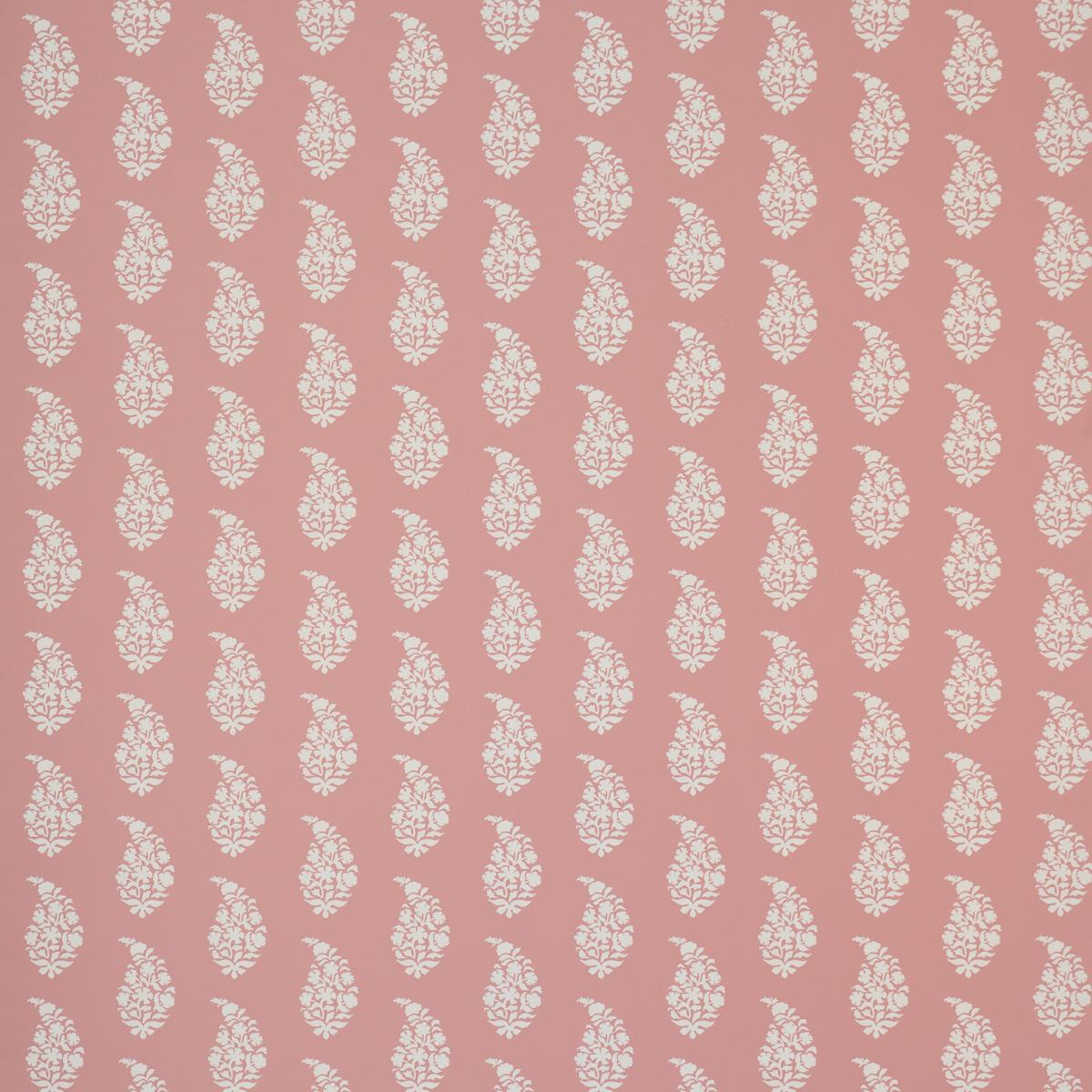 Schumacher Kaia Paisley Pink Wallpaper