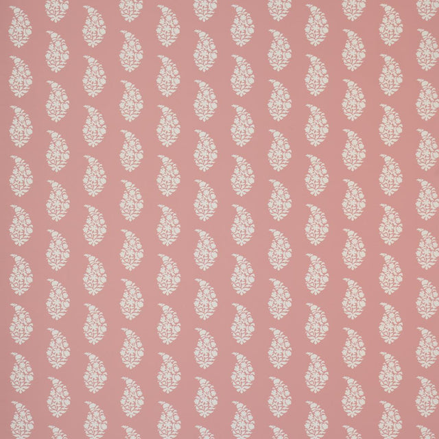 Schumacher Kaia Paisley Pink Wallpaper