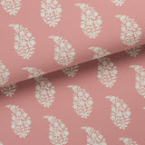 Schumacher Kaia Paisley Pink Wallpaper