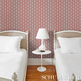 Schumacher Kaia Paisley Pink Wallpaper