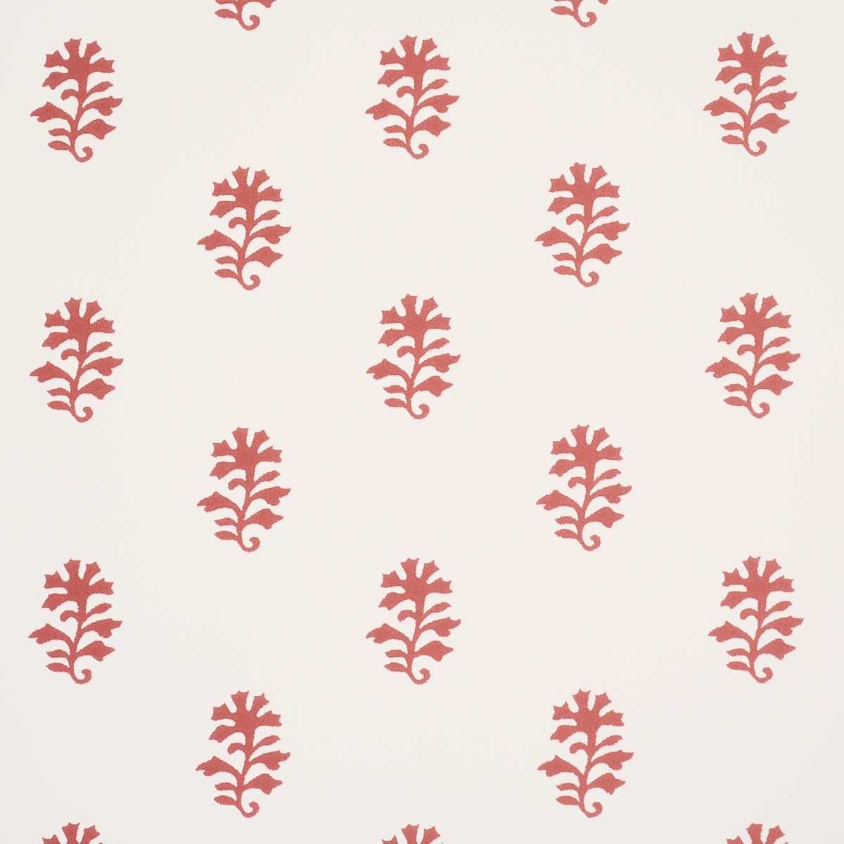 Schumacher Iksha Cranberry Wallpaper
