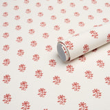 Schumacher Iksha Cranberry Wallpaper