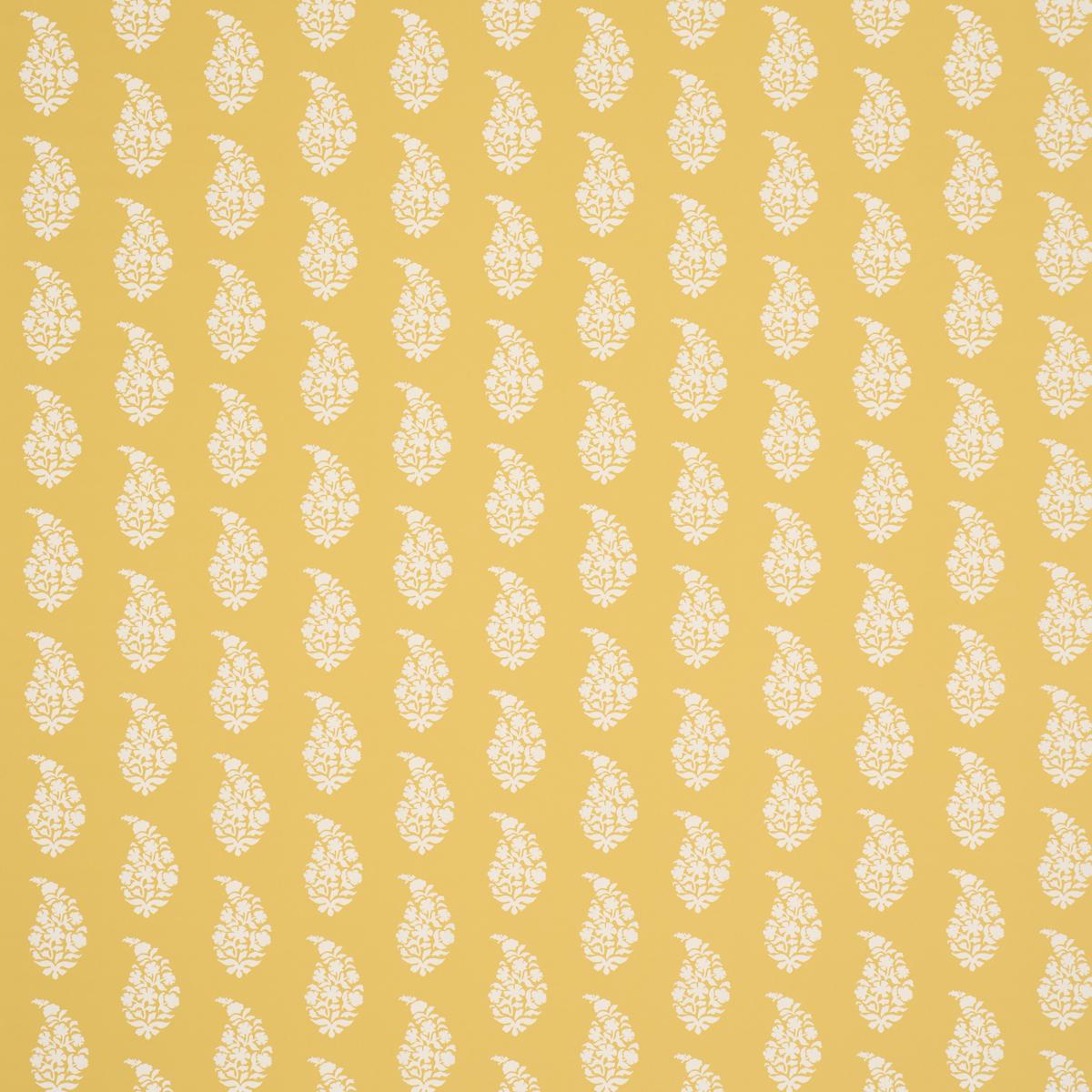 Schumacher Kaia Paisley Yellow Wallpaper