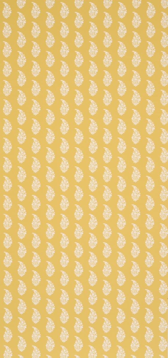 Schumacher Kaia Paisley Yellow Wallpaper