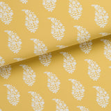 Schumacher Kaia Paisley Yellow Wallpaper