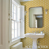 Schumacher Kaia Paisley Yellow Wallpaper