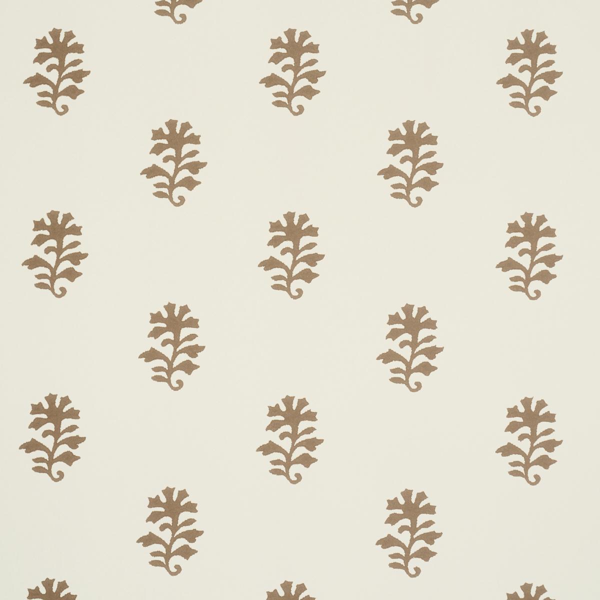 Schumacher Iksha Chestnut Wallpaper