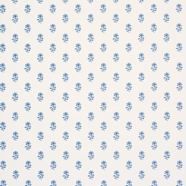 Schumacher Iksha Indigo Wallpaper
