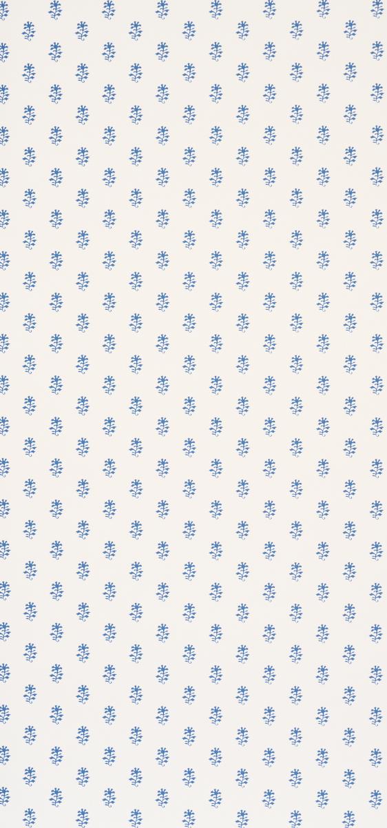 Schumacher Iksha Indigo Wallpaper