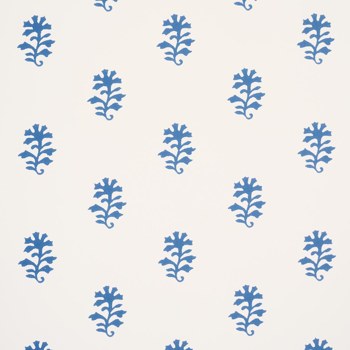 Schumacher Iksha Indigo Wallpaper