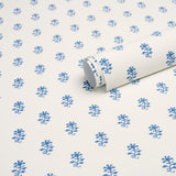 Schumacher Iksha Indigo Wallpaper