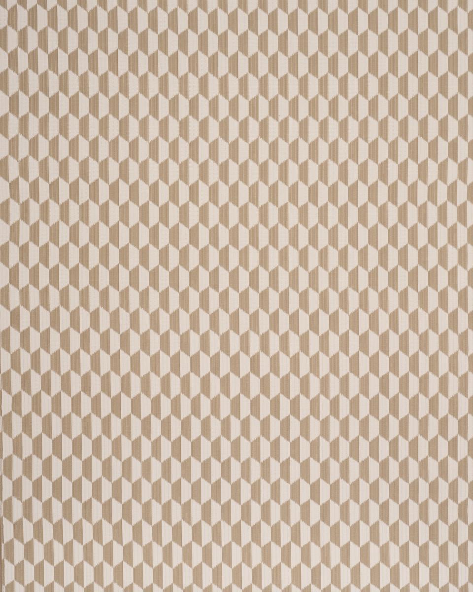 Schumacher Dena Diamond Ikat Performance Natural Fabric
