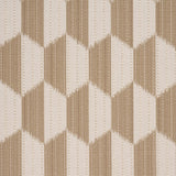 Schumacher Dena Diamond Ikat Performance Natural Fabric
