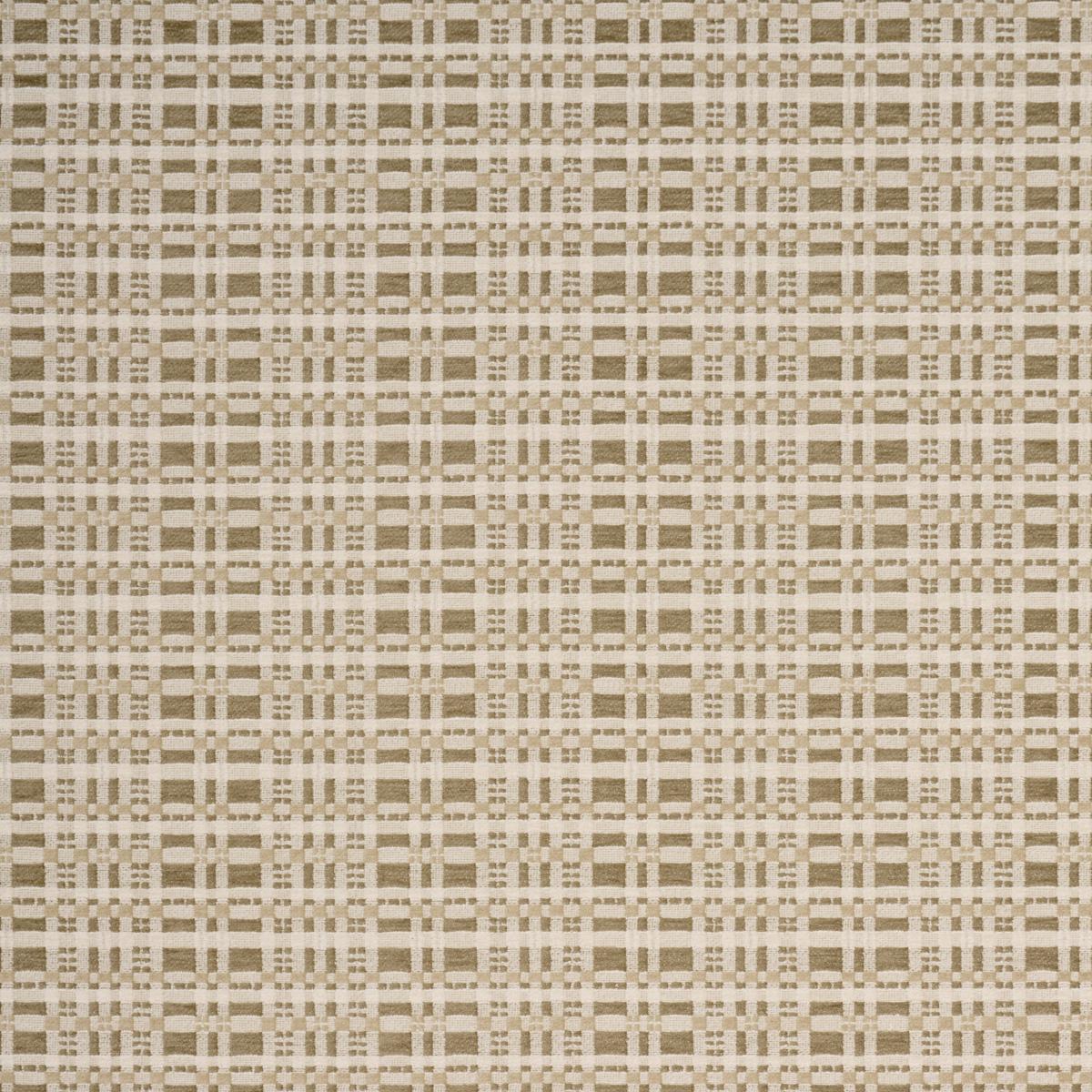 Schumacher Marja Plaid Performance Neutral Fabric