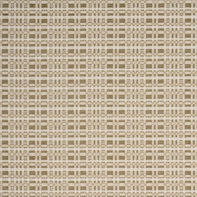 Schumacher Marja Plaid Performance Neutral Fabric