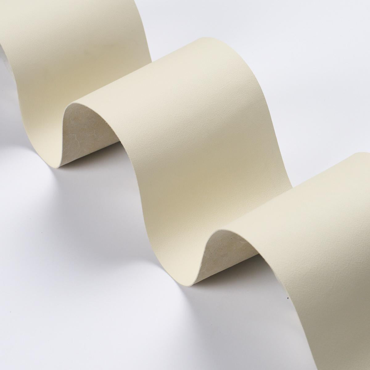 Schumacher Ivory Westby Leather Binding