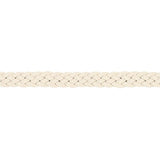 Schumacher Ivory Pondera Leather Braid