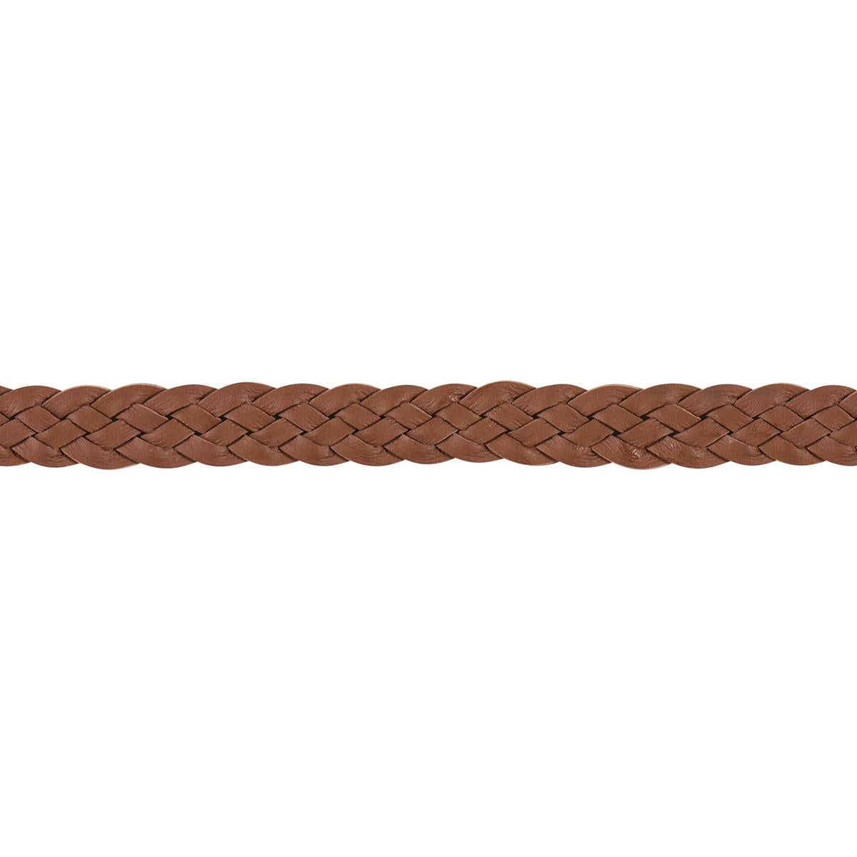 Schumacher Brown Pondera Leather Braid