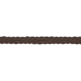 Schumacher Dark Brown Pondera Leather Braid