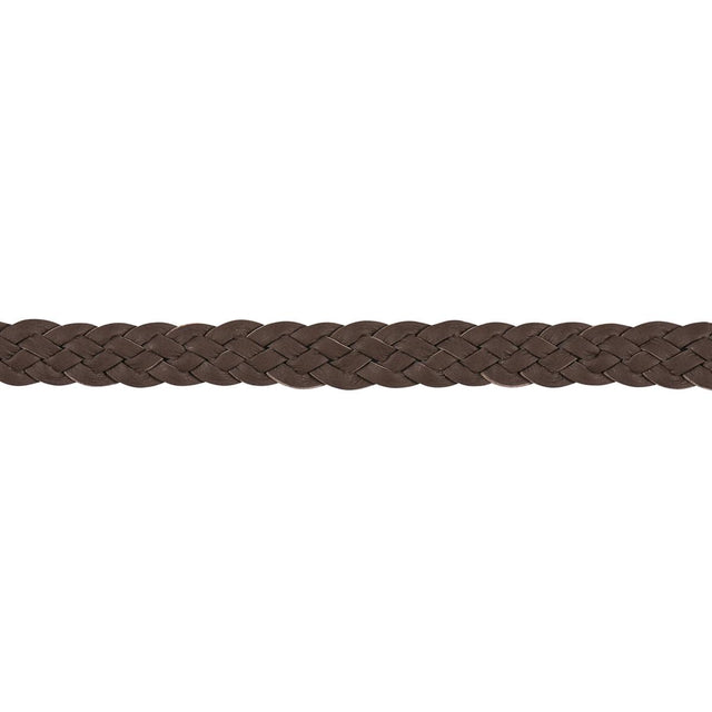 Schumacher Dark Brown Pondera Leather Braid