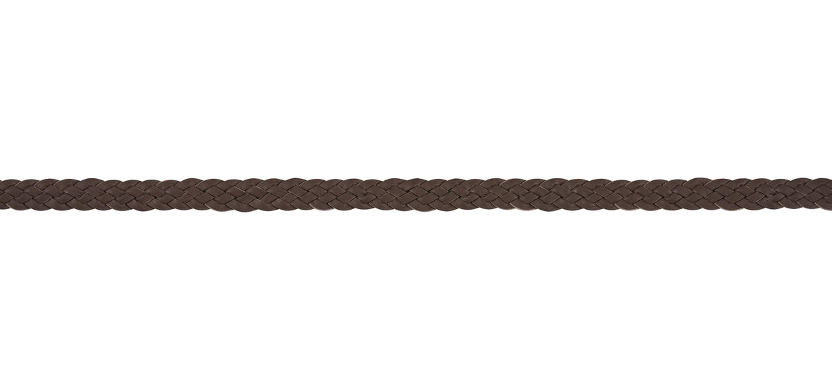 Schumacher Dark Brown Pondera Leather Braid