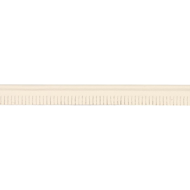 Schumacher Ivory Burnham Narrow Leather Piping