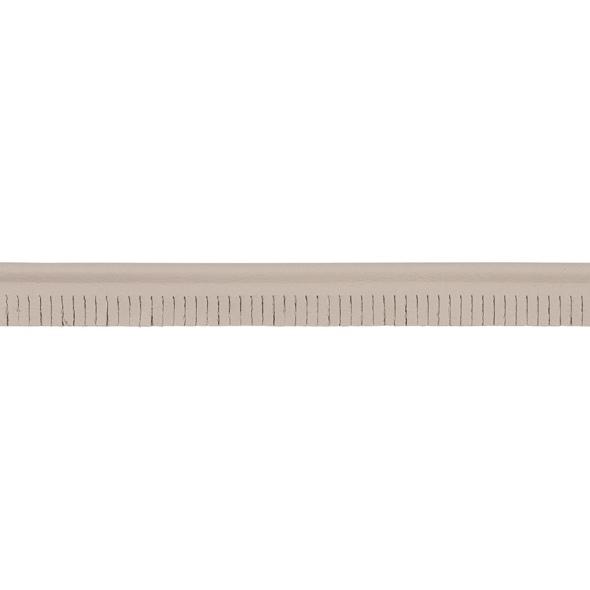 Schumacher Grey Burnham Narrow Leather Piping