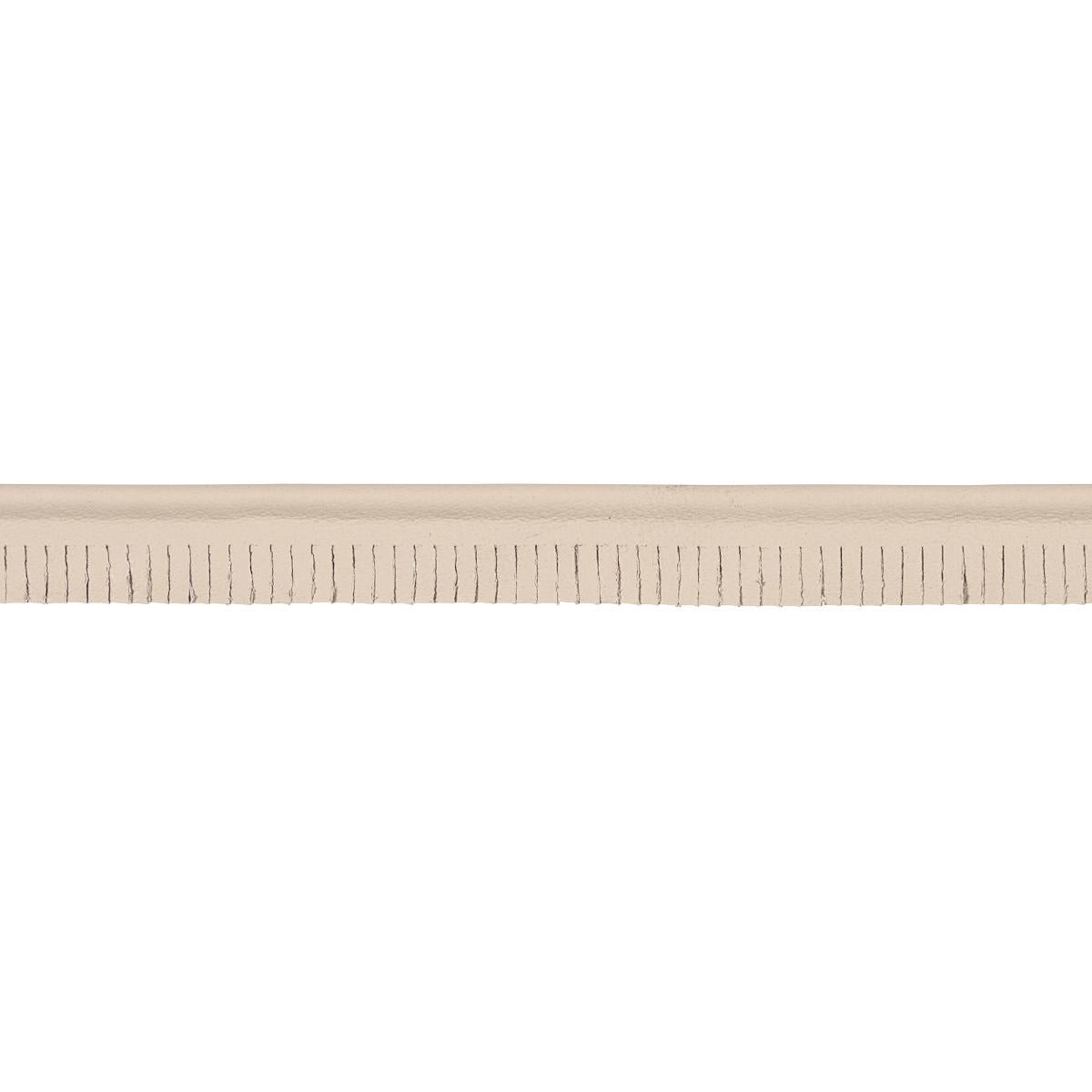 Schumacher Beige Burnham Narrow Leather Piping