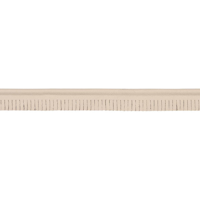 Schumacher Beige Burnham Narrow Leather Piping
