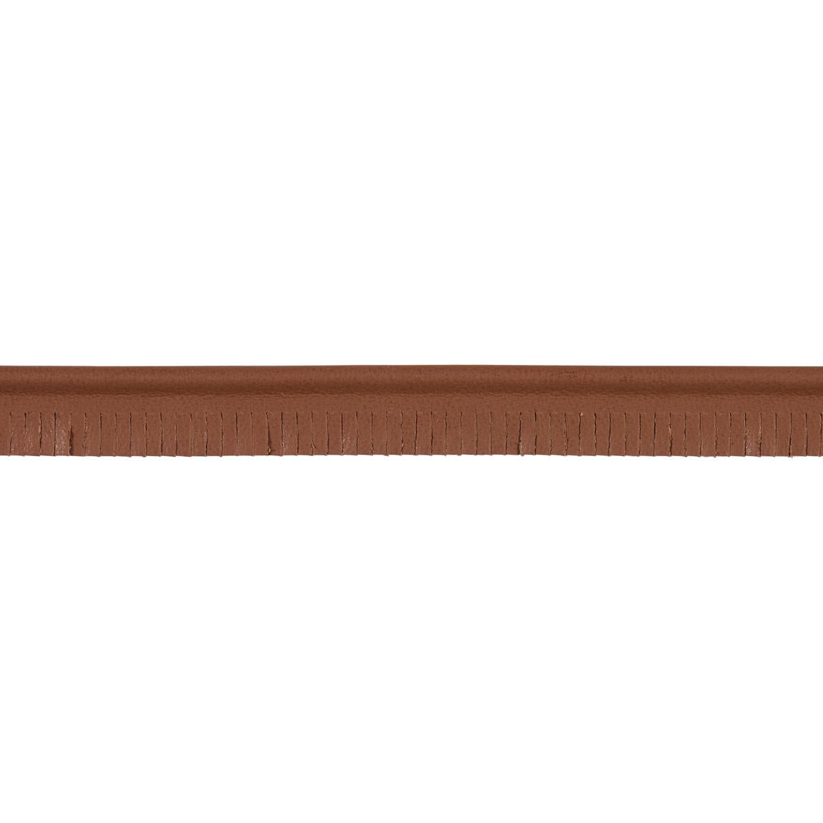Schumacher Brown Burnham Narrow Leather Piping
