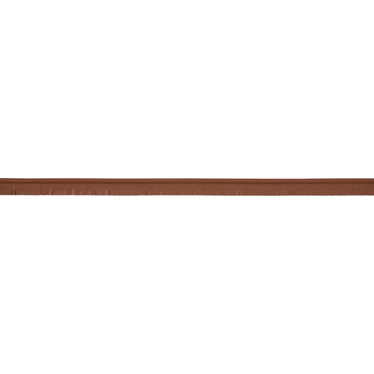 Schumacher Brown Burnham Narrow Leather Piping