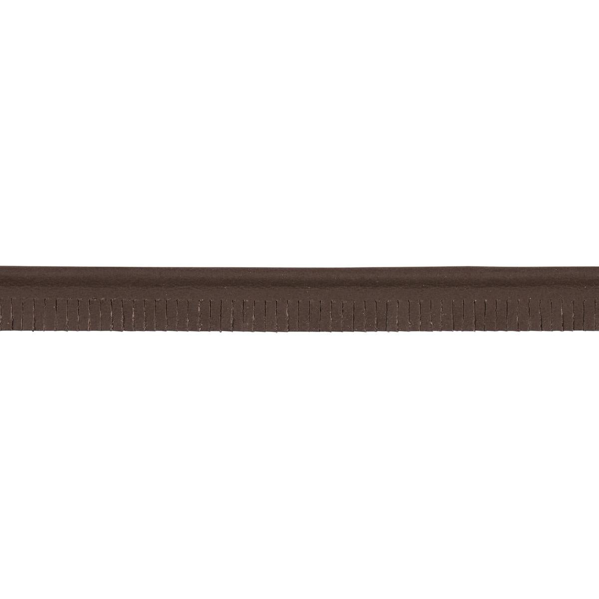 Schumacher Dark Brown Burnham Narrow Leather Piping