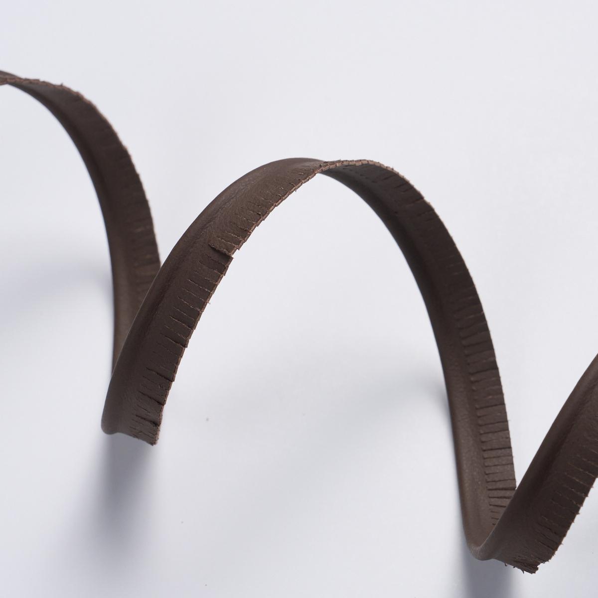Schumacher Dark Brown Burnham Narrow Leather Piping