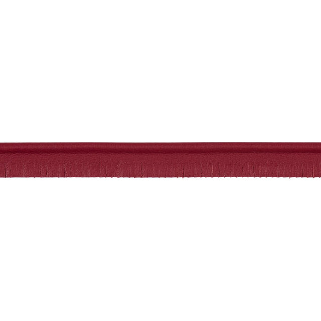 Schumacher Red Burnham Narrow Leather Piping