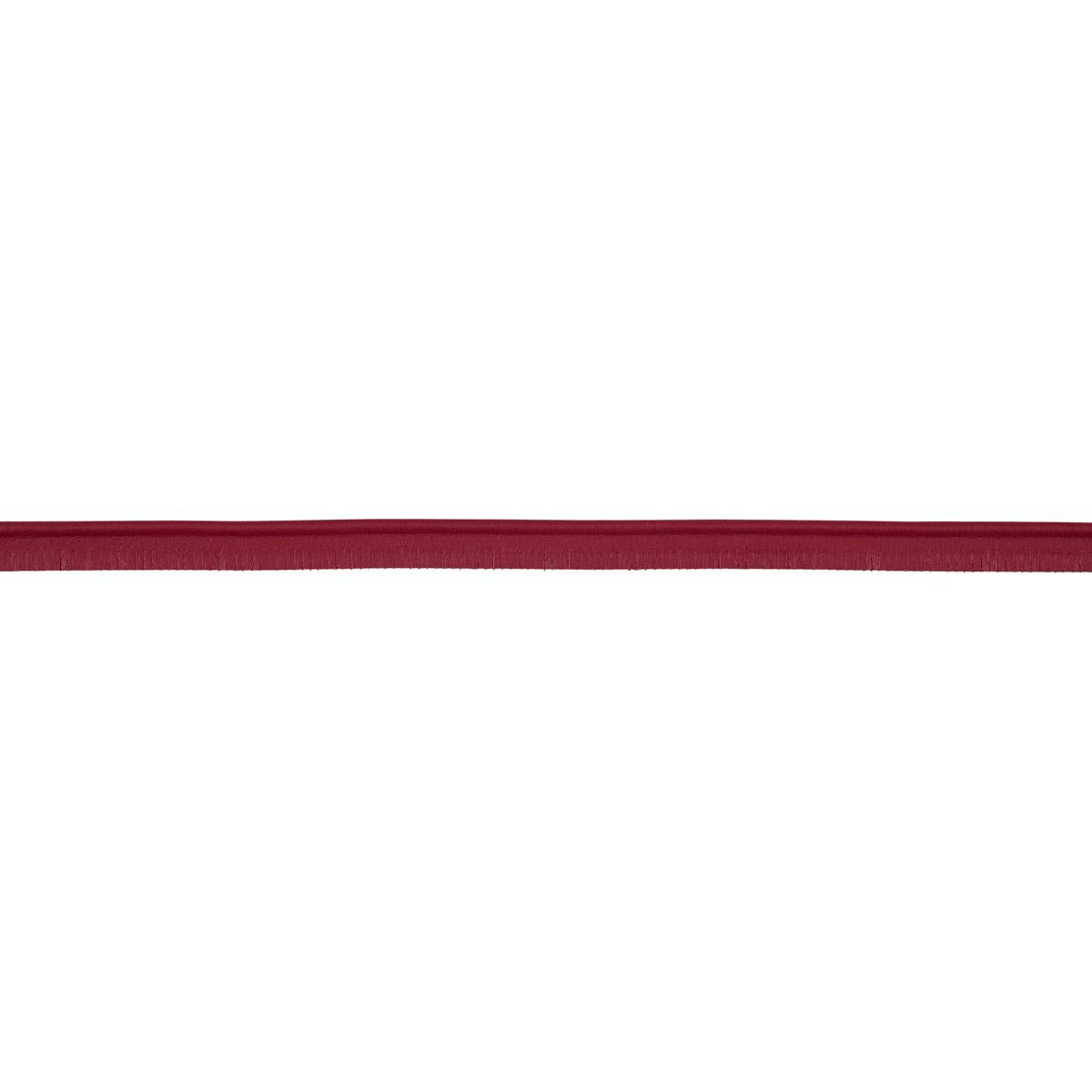 Schumacher Red Burnham Narrow Leather Piping