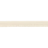 Schumacher Ivory Burnham Medium Leather Piping