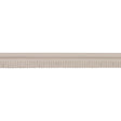 Schumacher Grey Burnham Medium Leather Piping