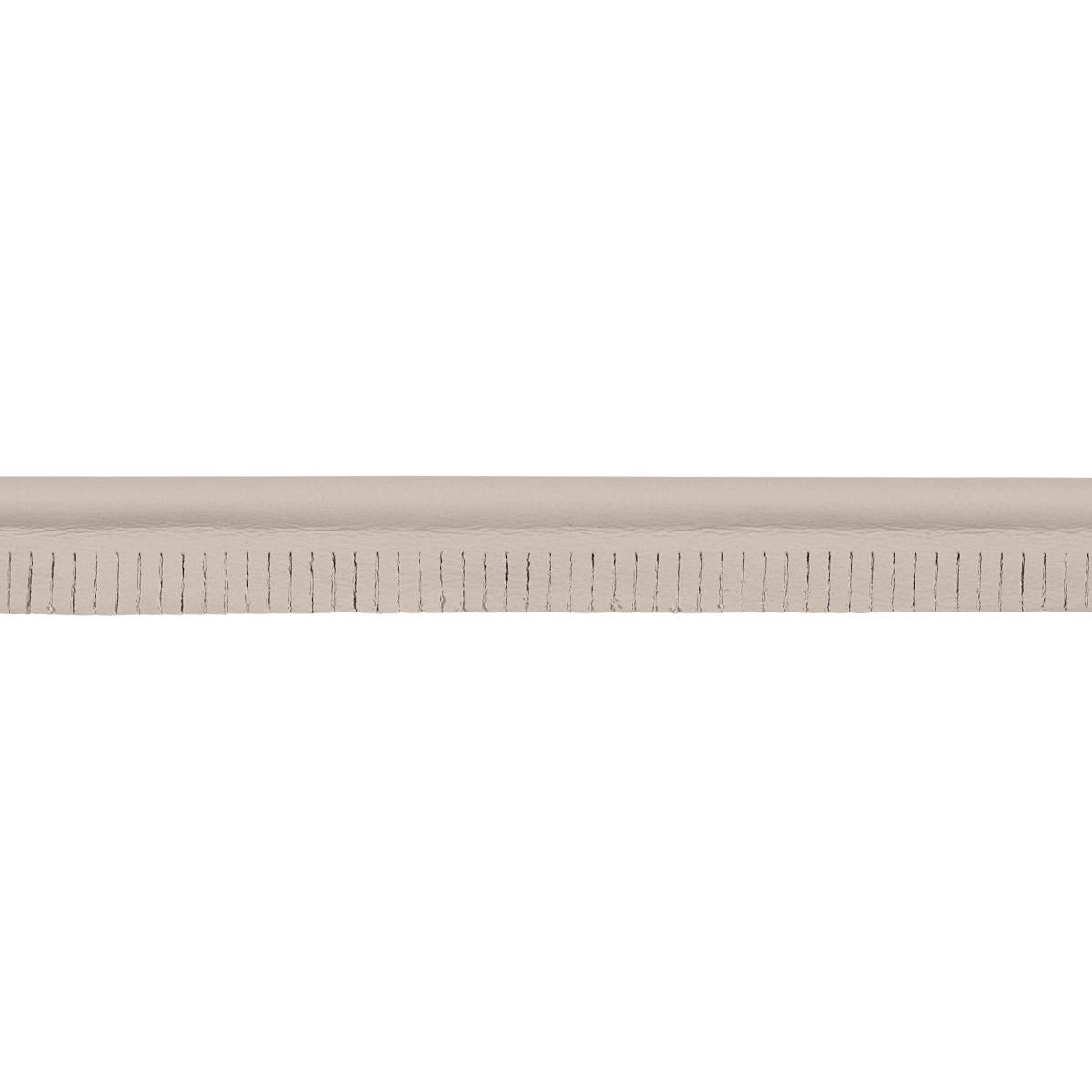 Schumacher Grey Burnham Medium Leather Piping