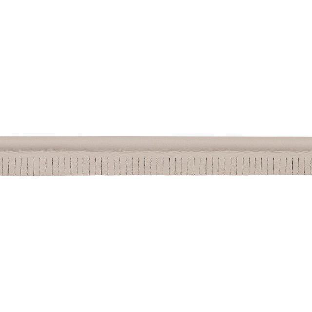 Schumacher Grey Burnham Medium Leather Piping