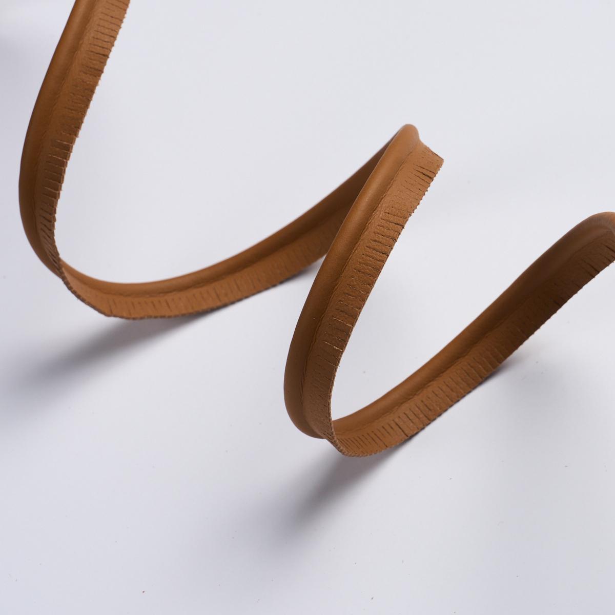 Schumacher Camel Burnham Medium Leather Piping